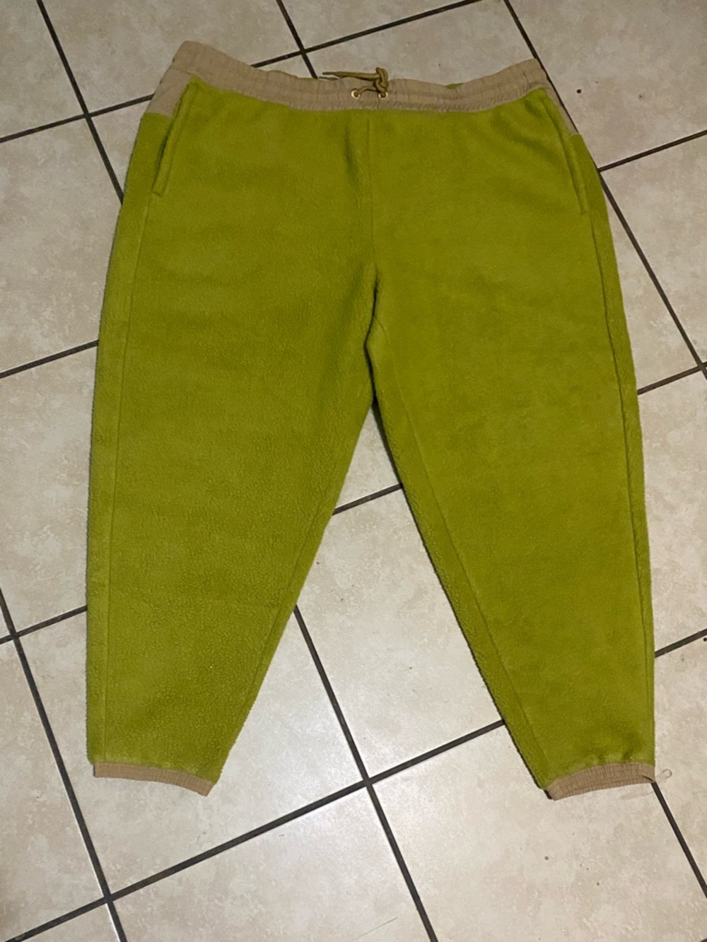 allbirds Olive Green Fleece Jogger Pants